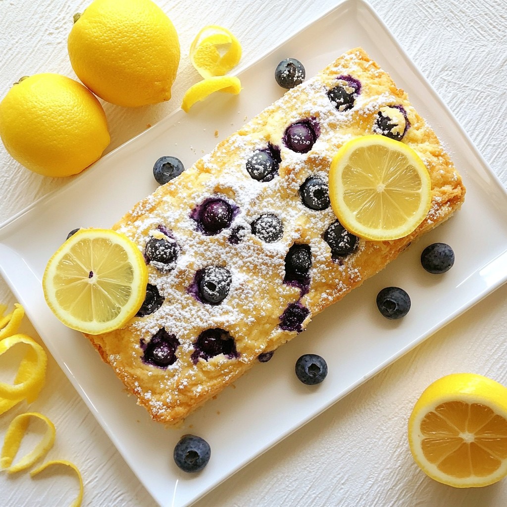 Lemon Blueberry Scone Bread Einfaches Rezept für Genuss