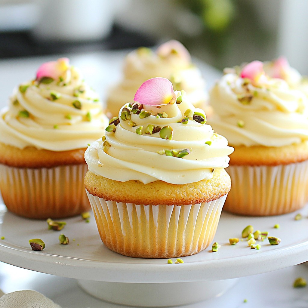 Pistachio Rosewater Cupcakes Köstliche Rezeptidee