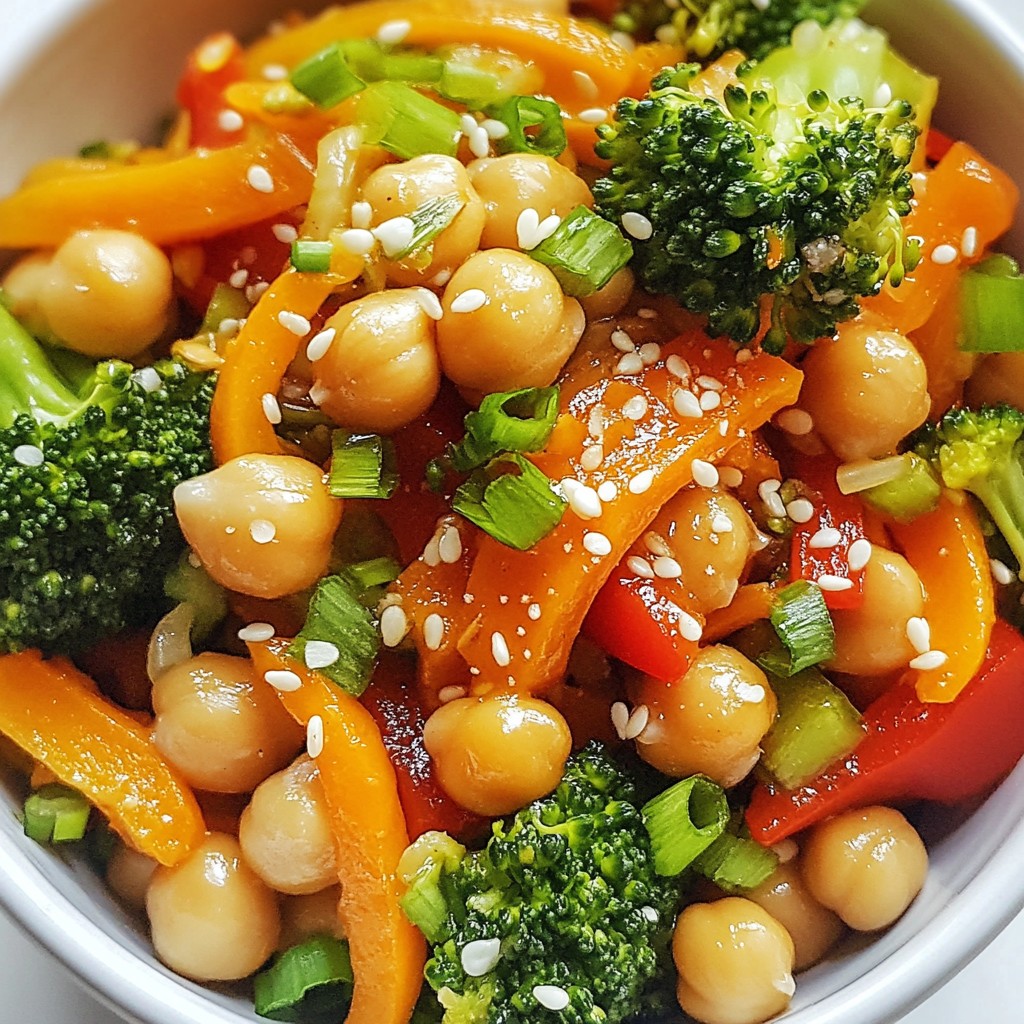 Orange Ginger Chickpea Stir Fry Schnelle und Leckereien