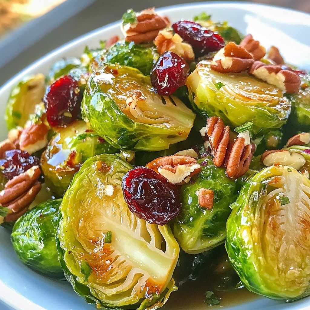 Ahornsirup-Glasierte Rosenkohl Einfach und Lecker