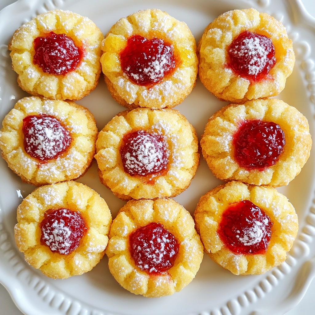 Lemon Raspberry Thumbprint Cookies Schmackhaftes Rezept