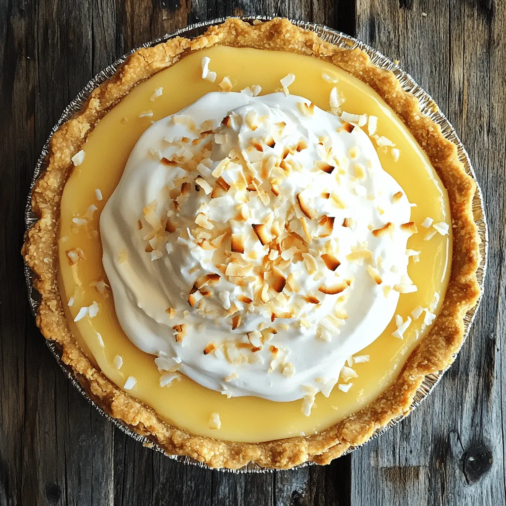 Köstliche Coconut Cream Pie Einfache Schritt-für-Schritt-Anleitung