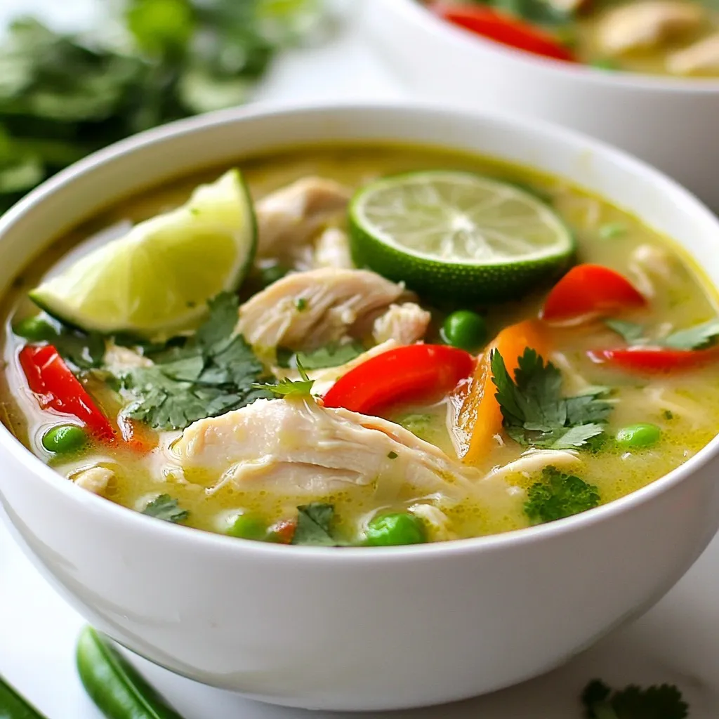 Kokos Lime Chicken Soup Lecker und Einfach Zubereiten